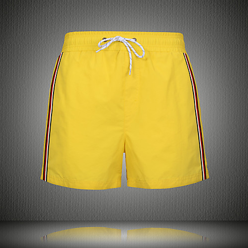 

Men's Casual / Sporty Outdoor 5.5 Inch Inseam Short Sports Daily Beach Shorts Pants Plain Short Drawstring Elastic Drawstring Design Blue Red Yellow Green Navy Blue