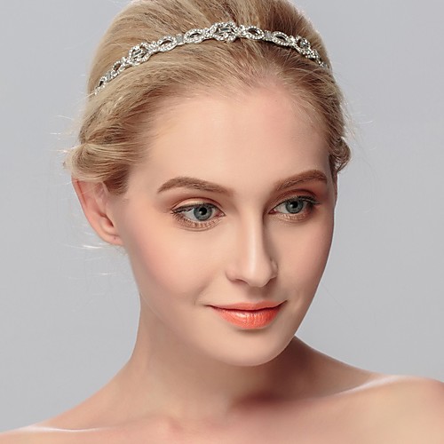 

Wedding Bridal Alloy Headpiece with Crystals / Rhinestones 1 Piece Wedding / Special Occasion Headpiece