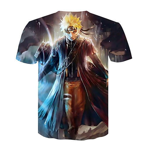 

Inspired by Naruto Naruto Uzumaki Cosplay Costume T-shirt Terylene 3D Printing Harajuku Graphic T-shirt For Women's / Men's