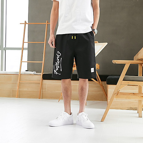 

Men's Shorts Chino Shorts Pants Color Block Black Army Green Khaki Gray