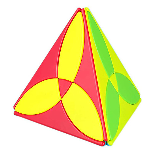 

QiYi Clover Pyramid Magic Cube 3 Leaf Tetrahedron Puzzle Cube Magic Educational Toys