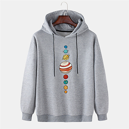 

Men's Pullover Hoodie Sweatshirt Graphic Prints Galaxy Star Print 3D Hooded Sports & Outdoor Daily Sports Hot Stamping Basic Casual Hoodies Sweatshirts Long Sleeve Yellow Blushing Pink Gray