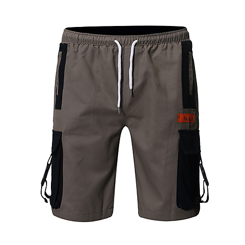 

Men's Stylish Cargo Tactical Cargo Pants Color Block Gray Green