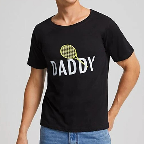 

Men's Tee T shirt Hot Stamping Graphic Prints Letter Print Short Sleeve Casual Tops 100% Cotton Basic Designer Big and Tall Black