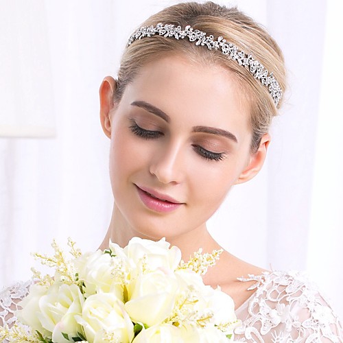 

Luxury Sweet Alloy Headpiece with Glitter / Crystals 1 Piece Wedding / Special Occasion Headpiece