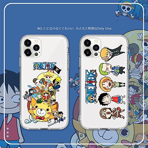 

One Piece Phone Case For Apple Back Cover iPhone 12 Pro Max 11 SE 2020 X XR XS Max 8 7 Shockproof Dustproof Cartoon TPU