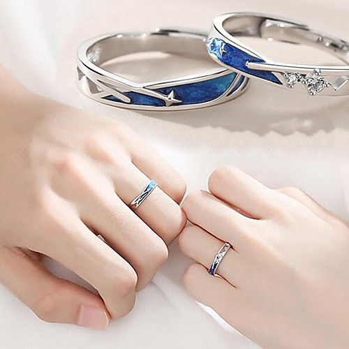 

Band Ring Mixed Color Alloy Artistic Adjustable / Couple's
