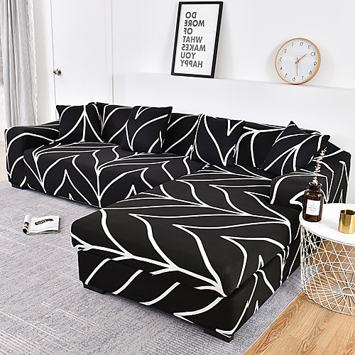 

1 Pc Geometric Black White Lines Sofa Cover Elastic Sofa Cover To Living Room Pet Sofa Dust Cover Recliner Sofa Cover