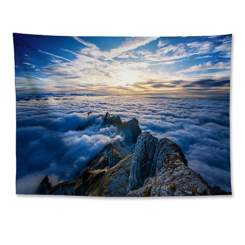 

Wall Tapestry Art Decor Blanket Curtain Hanging Home Bedroom Living Room Grand Polyester Alpine Peaks