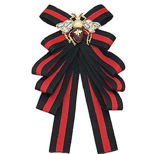 

bee bow brooches with rhinestone bow tie brooch ribbon bow tie for party