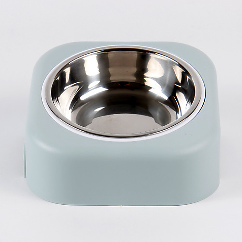 

Dog Cat Bowls & Water Bottles / Feeding Bowl / Dog Cat Bowls Stainless steel Durable No-Spill Solid Colored Blue Pink Green Bowls & Feeding