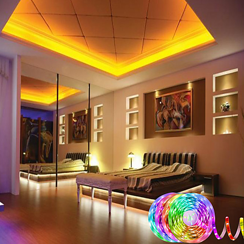 

LED Strip Lights Ultra-Long RGB 20M 65.6ft 5050 LED Tape Lights Flexible Color Changing LED Lights with 44 Keys IR Remote for Bedroom Kitchen DIY Home Decoration(4X16.4ft) and 12V 10A