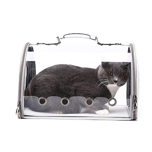 

Dog Cat Pets Carrier Bag Travel Backpack Travel Bag Airline Approved Pet Carrier Dog Carrier Backpack Adjustable Portable Breathable Solid Colored Classic ABSPC puppy Small Dog Training Outdoor