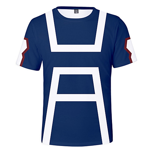 

Inspired by My Hero Academia / Boku No Hero Cosplay Cosplay Costume T-shirt Terylene Graphic Printing T-shirt For Women's / Men's