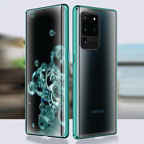 

Magnetic Adsorption Case for iPhone 12 Pro Max iPhone 11 Pro Max XS Max XR XS X Tempered Glass Full Screen Protector Clear Cover for Samsung Galaxy S21 Ultra S21 Plus S20 Plus Note 20 A51 A71