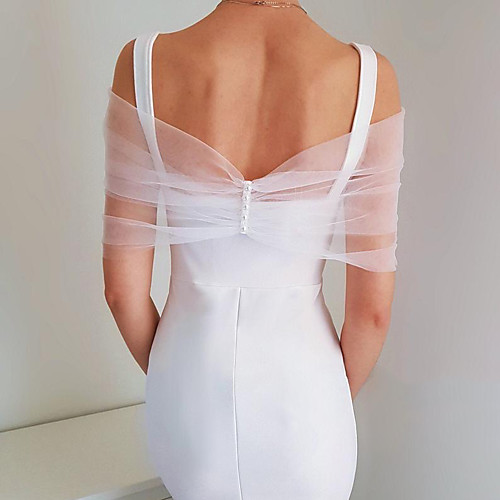 

Sleeveless Elegant Chiffon Wedding Party Women's Wrap With Solid