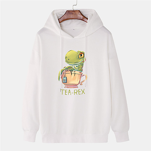 

Men's Pullover Hoodie Sweatshirt Cartoon Graphic Prints Dinosaur 3D Hooded Sports & Outdoor Daily Sports Hot Stamping Basic Casual Hoodies Sweatshirts Long Sleeve Yellow Blushing Pink White