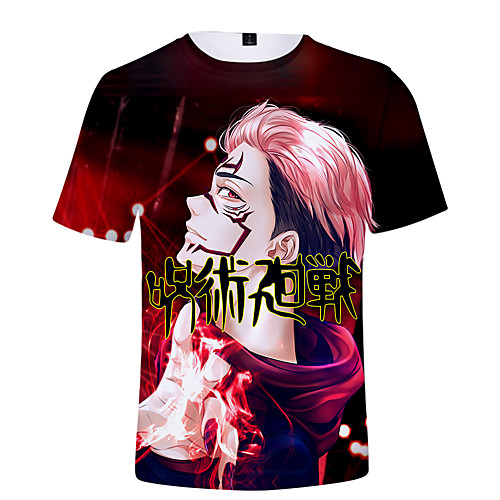 

Inspired by Jujutsu Kaisen Cosplay Cosplay Costume T-shirt Terylene 3D Printing Harajuku Graphic T-shirt For Women's / Men's