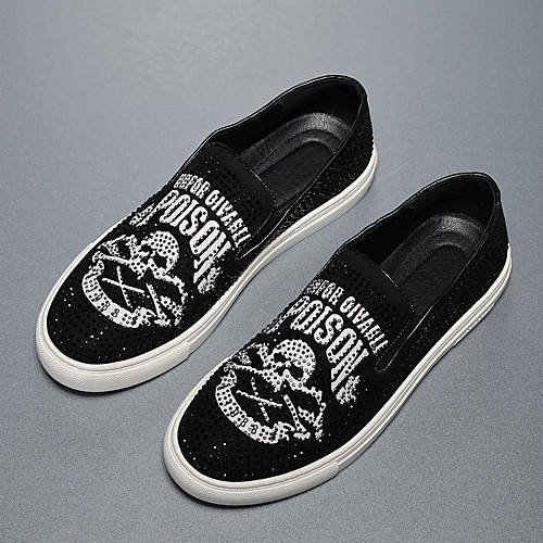 

Men's Loafers & Slip-Ons Comfort Loafers Casual Athletic Daily Walking Shoes Nappa Leather Cowhide Non-slipping Shock Absorbing Wear Proof Booties / Ankle Boots Black Spring Summer