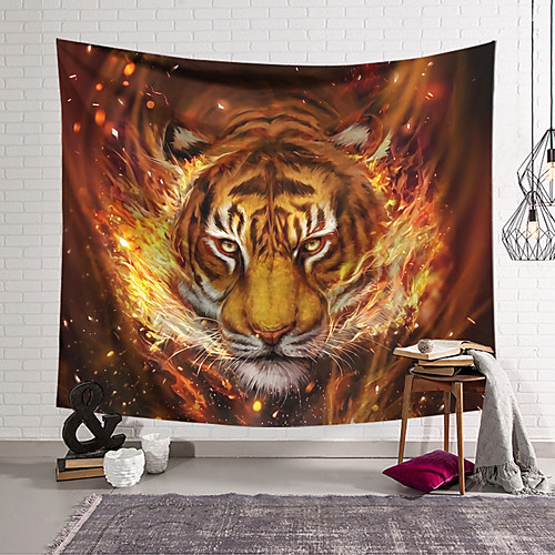 

Wall Tapestry Art Decor Blanket Curtain Hanging Home Bedroom Living Room Decoration Polyester Tiger