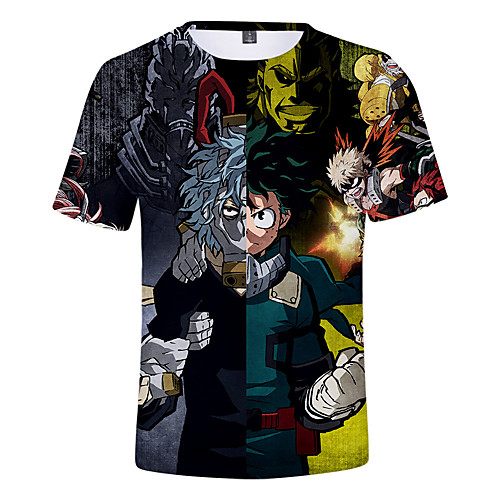 

Inspired by My Hero Academia / Boku No Hero Cosplay Cosplay Costume T-shirt Terylene Graphic Printing Harajuku Graphic T-shirt For Women's / Men's