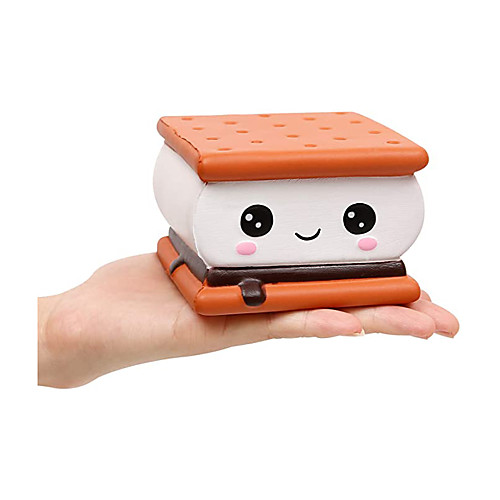 

Squishies Smores Cake Chocolate Sandwich Biscuit Cookies Pizza Kawaii Soft Slow Rising Scented Food Bread Squishies Stress Relief Kid Toys
