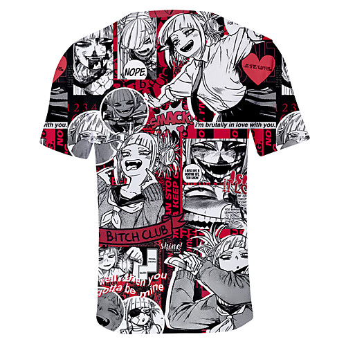 

Inspired by My Hero Academia / Boku No Hero Cosplay Cosplay Costume T-shirt Terylene Graphic Printing Harajuku Graphic T-shirt For Women's / Men's