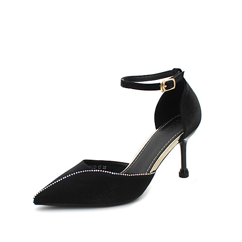 

Women's Heels Pumps Elastic Fabric Solid Colored Almond Black Yellow