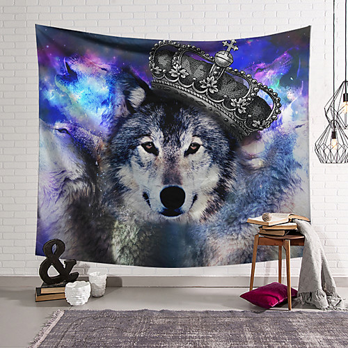 

Wall Tapestry Art Decor Blanket Curtain Hanging Home Bedroom Living Room Decoration Polyester Wolf