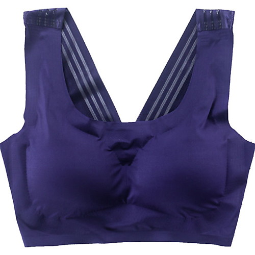 

Women's Plus Size Bra Wireless Full Coverage Lace Sexy Gray