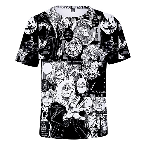 

Inspired by My Hero Academia / Boku No Hero Cosplay Cosplay Costume T-shirt Terylene Graphic Printing Harajuku Graphic T-shirt For Women's / Men's