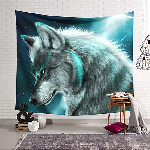 

Wall Tapestry Art Decor Blanket Curtain Hanging Home Bedroom Living Room Decoration Polyester Wolf
