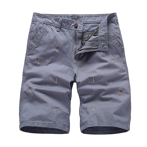 

Men's Shorts Chinos Shorts Pants Solid Color ArmyGreen Black Grey Khaki Dark Blue