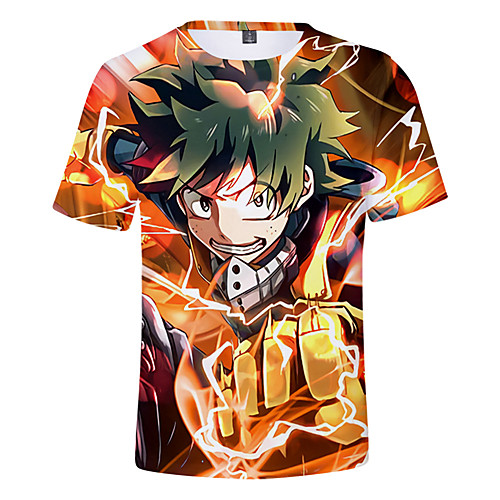 

Inspired by My Hero Academia / Boku No Hero Cosplay Cosplay Costume T-shirt Terylene Graphic Printing Harajuku Graphic T-shirt For Women's / Men's