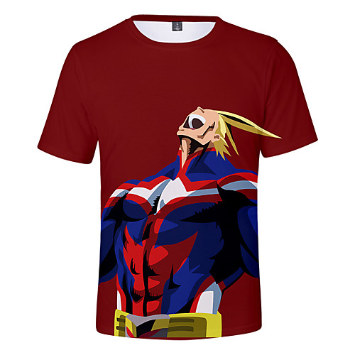 

Inspired by My Hero Academia / Boku No Hero Cosplay Cosplay Costume T-shirt Terylene Graphic Printing Harajuku Graphic T-shirt For Women's / Men's