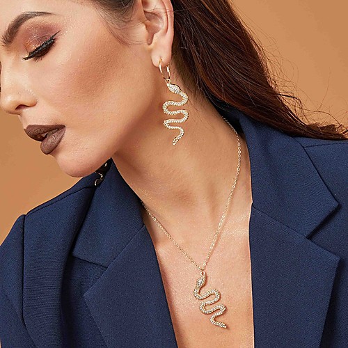 

Women's Jewelry Set Snake Snake Vintage Earrings Jewelry Silver / Gold For Festival 1 set
