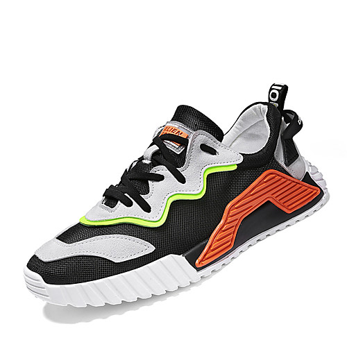 

Men's Trainers Athletic Shoes Sporty Look Comfort Shoes Sporty Casual Athletic Outdoor Running Shoes Basketball Shoes Synthetics Breathable Non-slipping Shock Absorbing Booties / Ankle Boots Black