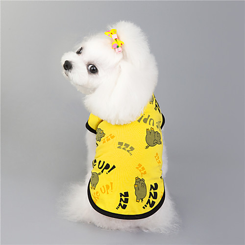 

Dog Cat Vest Animal Basic Adorable Cute Dailywear Casual / Daily Dog Clothes Puppy Clothes Dog Outfits Breathable Yellow Pink Costume for Girl and Boy Dog Padded Fabric S M L XL XXL