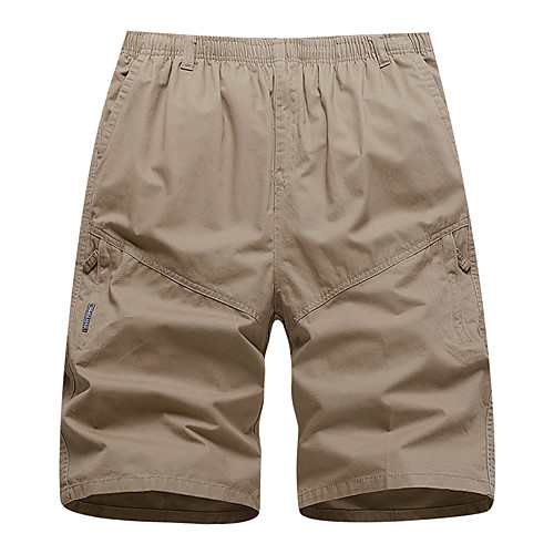 

Men's Shorts Chinos Shorts Pants Solid Color ArmyGreen Camel Khaki Dark Gray Dark Blue