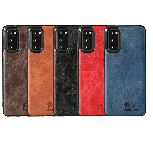 

Phone Case For Samsung Galaxy Back Cover Leather Galaxy A32 5G S20 S20 Plus S20 ultra S20 FE 5G Note 20 Ultra Galaxy A91 / M80S A51 S10 S10 Shockproof Leather Solid Color PU Leather