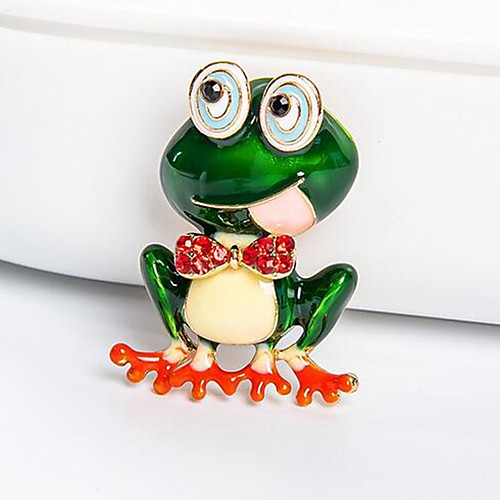 

Brooches Animal Rhinestone Brooch Jewelry Blue Green Red For Daily Wear