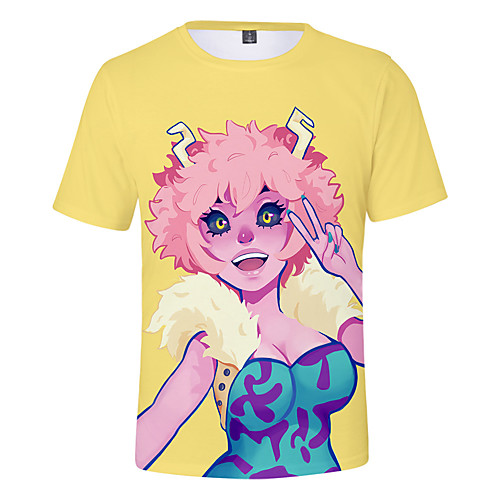 

Inspired by My Hero Academia / Boku No Hero Cosplay Cosplay Costume T-shirt Terylene Graphic Printing Harajuku Graphic T-shirt For Women's / Men's