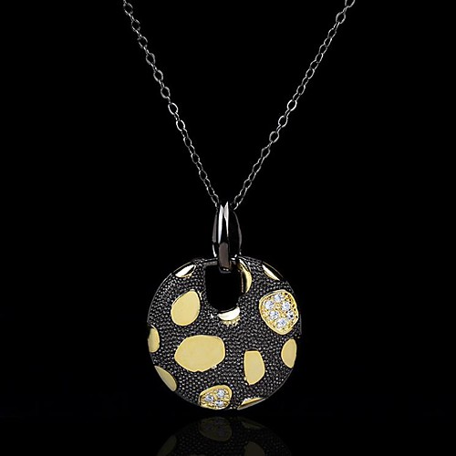 

Women's Clear AAA Cubic Zirconia Necklace Floral / Botanicals Personalized Artistic Luxury Unique Design Brass Black 50 cm Necklace Jewelry 1pc For Wedding Party Evening Street Gift Festival