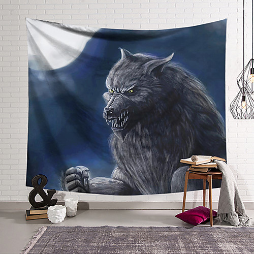 

Wall Tapestry Art Decor Blanket Curtain Hanging Home Bedroom Living Room Decoration Polyester Wolf