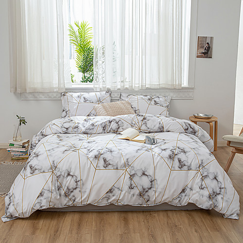 

Duvet Cover Sets 3 Piece Rayon / Polyester Floral / Botanical Rainbow Reactive Print Bohemian Style
