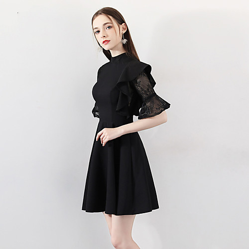 

evening dress female 2020 autumn fashion new short dress banquet elegant and thin ladies party dress