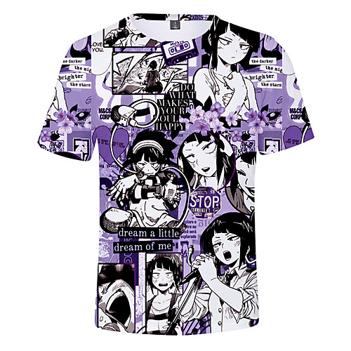 

Inspired by My Hero Academia / Boku No Hero Cosplay Cosplay Costume T-shirt Terylene Graphic Printing Harajuku Graphic T-shirt For Women's / Men's