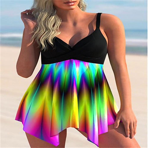 

Women's One Piece Swimsuit Solid Color Plus Size Swimwear Bathing Suits