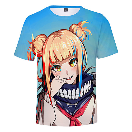 

Inspired by My Hero Academia / Boku No Hero Cosplay Cosplay Costume T-shirt Terylene Graphic Printing T-shirt For Women's / Men's