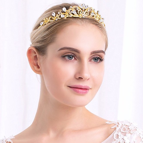 

Wedding Bridal Crystal Headpiece with Crystal 1 Piece Wedding / Special Occasion Headpiece